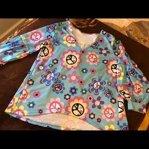 Vivid colored vintage style top